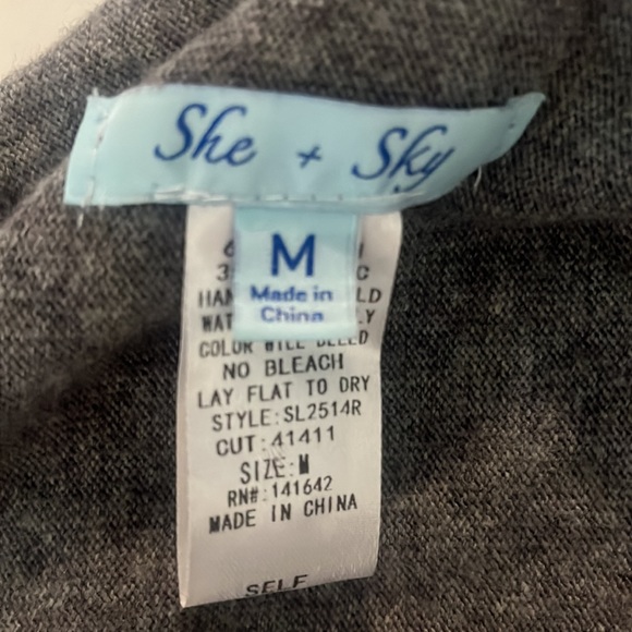 She & Sky Fringe Asymmetrical Cardigan - Picture 4 of 4